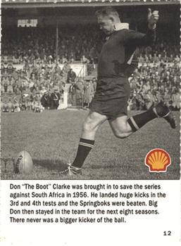 1992 Shell Rugby Greats #12 Don Clarke Front